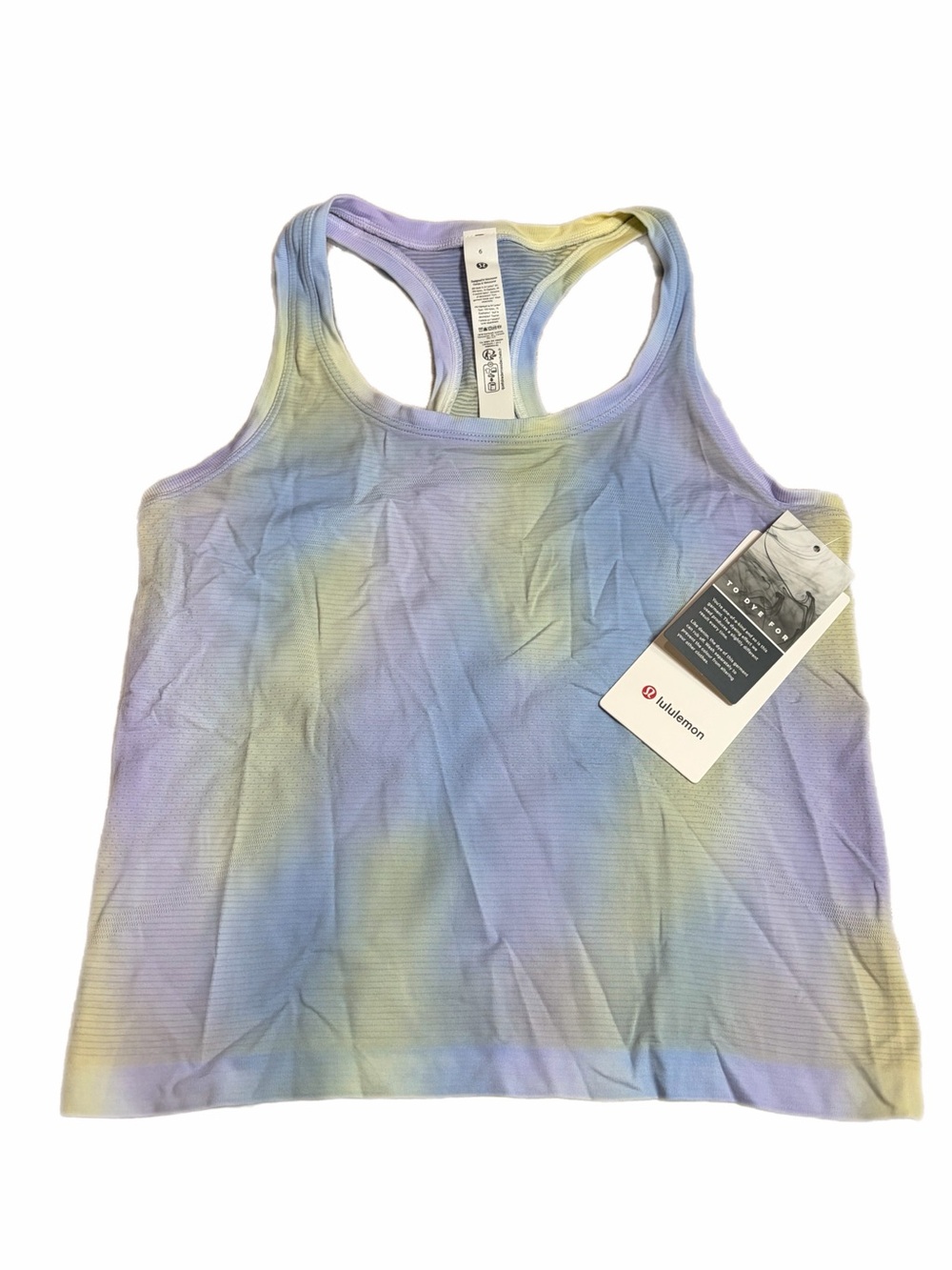 NWT Lululemon Swiftly Tech Racerback Tank 2.0 Waist Psychedelic Wash Lavender 6 - Picture 1 of 6